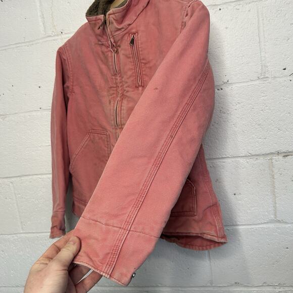 Vintage Carhartt Sherpa-Lined Ridge Jacket “Sherbet Pink” - Picture 11 of 15